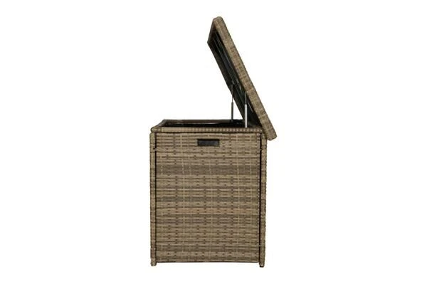 Ploß Rabida Kissenbox, Champagner-meliert, Polyrattan, 145x58x73 Cm, Inkl. Inlay 8 Ploß Rabida Kissenbox, Champagner-meliert, Polyrattan, 145x58x73 Cm, Inkl. Inlay – Bild 6