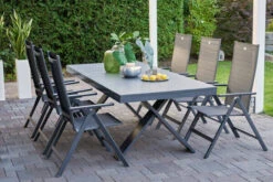 HARTMAN Exklusivmodell Xanadu Ausziehtisch, Xerix, Alu / Glaskeramik, 220/280 X 100 Cm, X-Gestell -Kettler Verkaufs-Shop 6 20403.jpg