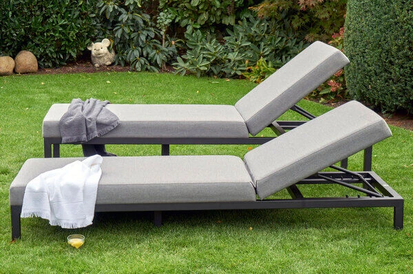 HARTMAN Eva Loungeliege, Flanelle, Sunbrella, 195 X 70 X 45 Cm, Rückenlehne Verstellbar, Hohe Liegefläche 8 HARTMAN Eva Loungeliege, Flanelle, Sunbrella, 195 X 70 X 45 Cm, Rückenlehne Verstellbar, Hohe Liegefläche – Bild 6