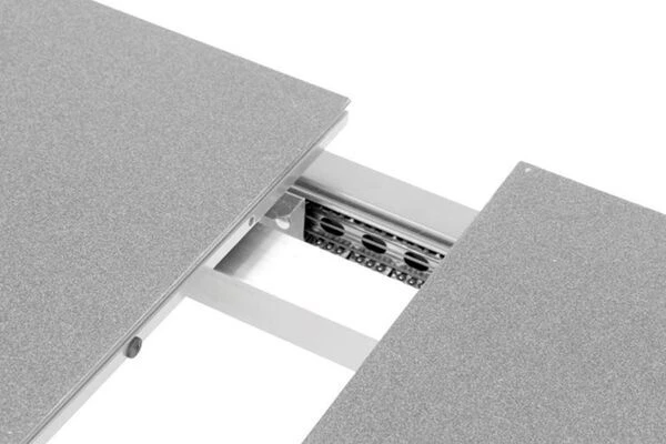 KETTLER Basic Plus Sitzgruppe, Silber/anthrazit, Alu/Textilene, 180/240x90cm, 4 Stapel-, 2 Multipositionssessel 9 KETTLER Basic Plus Sitzgruppe, Silber/anthrazit, Alu/Textilene, 180/240x90cm, 4 Stapel-, 2 Multipositionssessel – Bild 7