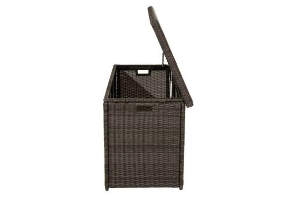 Ploß Rocking Kissenbox, Grau/braun-meliert, Polyrattan, 145x58x73 Cm, Inkl. Inlay 9 Ploß Rocking Kissenbox, Grau/braun-meliert, Polyrattan, 145x58x73 Cm, Inkl. Inlay – Bild 7
