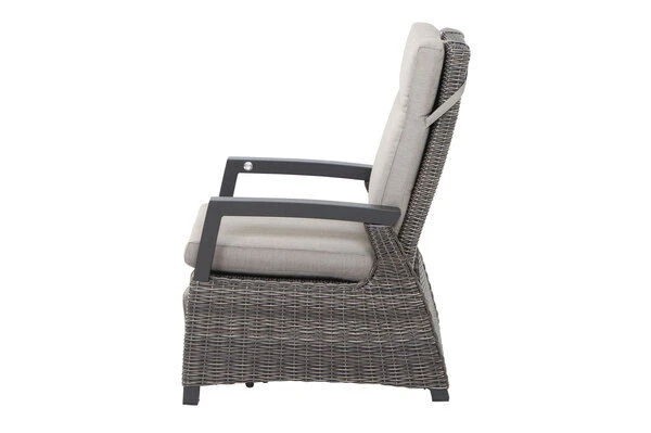 SIENA GARDEN Corido Relaxsessel, Charcoal, Alu / Gardino®-Geflecht, 73x87x103 Cm, Verstellbar 9 SIENA GARDEN Corido Relaxsessel, Charcoal, Alu / Gardino®-Geflecht, 73x87x103 Cm, Verstellbar – Bild 7