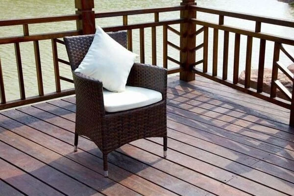 OUTFLEXX Dining Set, Braun Marmoriert, Polyrattan, Tisch 180x100cm, Spraystone, 6mm, 6 Sessel 9 OUTFLEXX Dining Set, Braun Marmoriert, Polyrattan, Tisch 180x100cm, Spraystone, 6mm, 6 Sessel – Bild 7