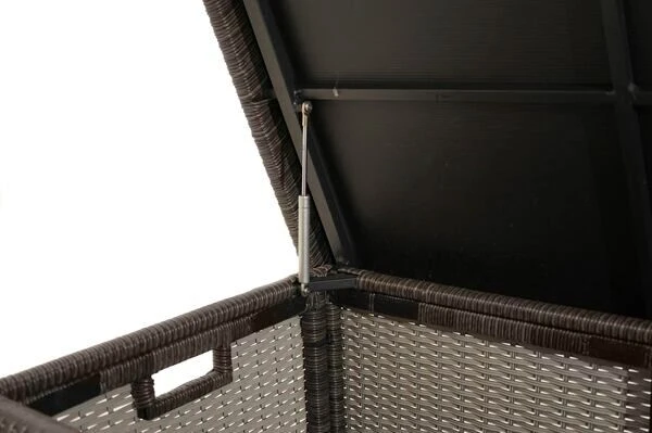 Ploß Rocking Kissenbox, Grau/braun-meliert, Polyrattan, 145x58x73 Cm, Inkl. Inlay 10 Ploß Rocking Kissenbox, Grau/braun-meliert, Polyrattan, 145x58x73 Cm, Inkl. Inlay – Bild 8