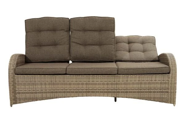 Ploß Rabida Comfort Dining / Lounge 3-Sitzer Sofa, Champagner-meliert, Polyrattan, 210x85x112 Cm, Verstellbar 10 Ploß Rabida Comfort Dining / Lounge 3-Sitzer Sofa, Champagner-meliert, Polyrattan, 210x85x112 Cm, Verstellbar – Bild 8