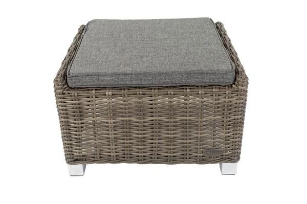 OUTFLEXX Hocker, Grau, Polyrattan, 54 X 63 X 41 Cm, Inkl. Polster 10 OUTFLEXX Hocker, Grau, Polyrattan, 54 X 63 X 41 Cm, Inkl. Polster – Bild 8