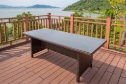 OUTFLEXX Dining Set, Braun Marmoriert, Polyrattan, Tisch 220x100cm, Spraystone, 6mm, 6 Dining Sessel, Verstellbar -Kettler Verkaufs-Shop 8 20664.jpg