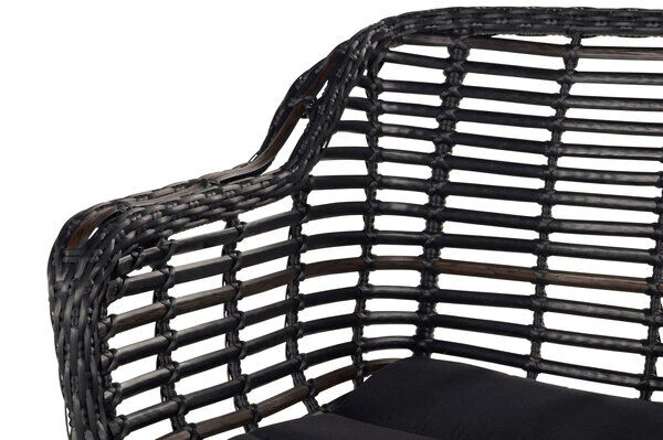 HARTMAN Yasmani / Cecilia Set, Schwarz/vintage Brown, Alu/Teakholz/Polyrattan, 6 Diningsessel, 240x100cm 10 HARTMAN Yasmani / Cecilia Set, Schwarz/vintage Brown, Alu/Teakholz/Polyrattan, 6 Diningsessel, 240x100cm – Bild 8