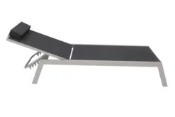 VILLANA Gartenliege, Silber/schwarz, Aluminium/Textil, 198 X 60 X 32 Cm, Verstellbar -Kettler Verkaufs-Shop 9 13400.jpg