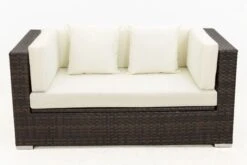 OUTFLEXX 2-Sitzer Sofa, Braun Marmoriert, Polyrattan, 152 X 85 X 70 Cm, Wasserfeste Kissenbox -Kettler Verkaufs-Shop 9 15734 2 BOX.jpg
