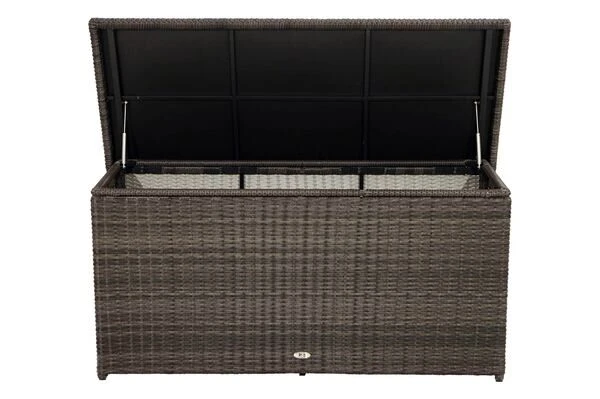Ploß Rocking Kissenbox, Grau/braun-meliert, Polyrattan, 145x58x73 Cm, Inkl. Inlay 11 Ploß Rocking Kissenbox, Grau/braun-meliert, Polyrattan, 145x58x73 Cm, Inkl. Inlay – Bild 9