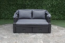 OUTFLEXX Fontana Loungebett, Grau, Polyrattan, Doppel-halbrund, Mit Unterschiebbaren Hockern, Dach Klappbar -Kettler Verkaufs-Shop 9 18545.jpg