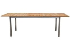 STERN Cardiff Esstischgruppe, Silber/taupe, Edelstahl/FSC-Teak, Tisch 180/240 X 100 Cm, 6 Stapel-, 2 Multipositionssessel -Kettler Verkaufs-Shop 9 19689.jpg
