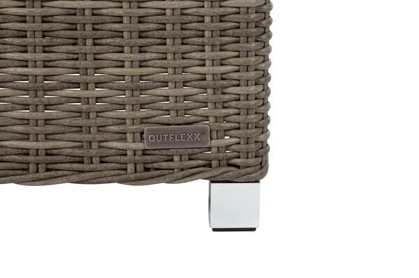 OUTFLEXX Hocker, Grau, Polyrattan, 54 X 63 X 41 Cm, Inkl. Polster 11 OUTFLEXX Hocker, Grau, Polyrattan, 54 X 63 X 41 Cm, Inkl. Polster – Bild 9