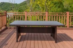 OUTFLEXX Dining Set, Braun Marmoriert, Polyrattan, Tisch 220x100cm, Spraystone, 6mm, 6 Dining Sessel, Verstellbar -Kettler Verkaufs-Shop 9 20664.jpg