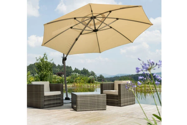 Schneider® SCHNEIDER Rhodos Rondo Ampelschirm, Sand, Rund, Ø 350 Cm 12 Schneider® SCHNEIDER Rhodos Rondo Ampelschirm, Sand, Rund, Ø 350 Cm – Bild 10